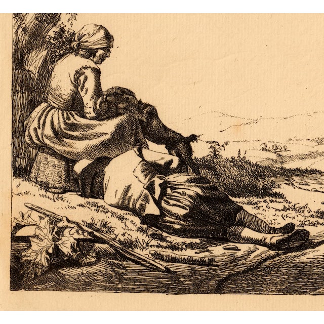 Printmaking Materials Adriaen Van De Velde Old Master Etching of a Golden Age Pastoral Scene W/ Watermark & Collector's Mark For Sale - Image 7 of 12