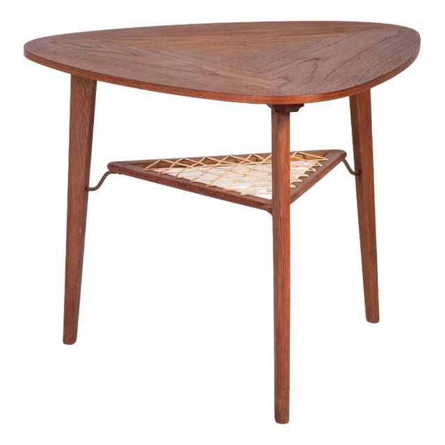 Teak Coffee Table by Holger Georg Jensen for Haslev Møbelsnedkeri, Denmark, 1960s For Sale