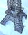 Metal Vintage Mid-Century Large 7 Foot Beaded Glass Floor Lamp in the Form of the Eiffel Tower For Sale - Image 7 of 11