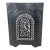 Late 19th Century French Quarter Gate Design Cast Iron Fireplace Surround & Summer Cover 21" X 27" For Sale