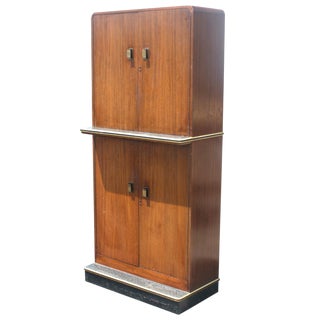 Vintage Art Deco Cabinet Cocktail Bar For Sale