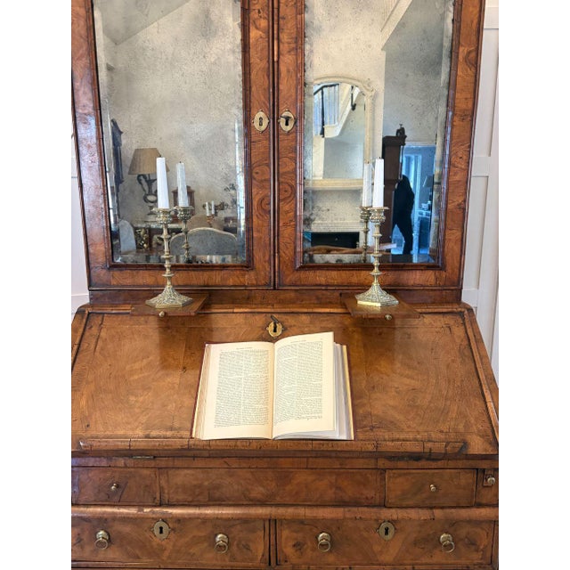 Antique Burr Walnut and Featherbanded Bookcase, 1710 For Sale - Image 9 of 18