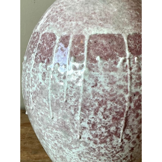 Late 20th Century Vintage Boho Studio Pottery Vase For Sale - Image 5 of 7