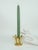 Gold 1980's Lycenta Sweden Gold Plated & Crystal Candle Holders, a Pair For Sale - Image 8 of 8