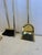 1970s Midcentury Modern Brass Fireplace Tools -Set of 4 For Sale - Image 5 of 9