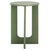 Wood Ashanka End Table in Green For Sale - Image 7 of 8