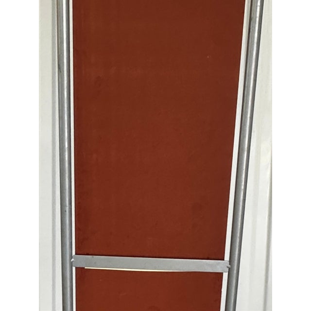 Modernist Cheval Mirror in Grey Tubular Metal, 1970s For Sale - Image 4 of 18