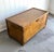 1950s-60s oak hinge-top storage trunk w/ asian-style ming leg feet. Excellent condition.