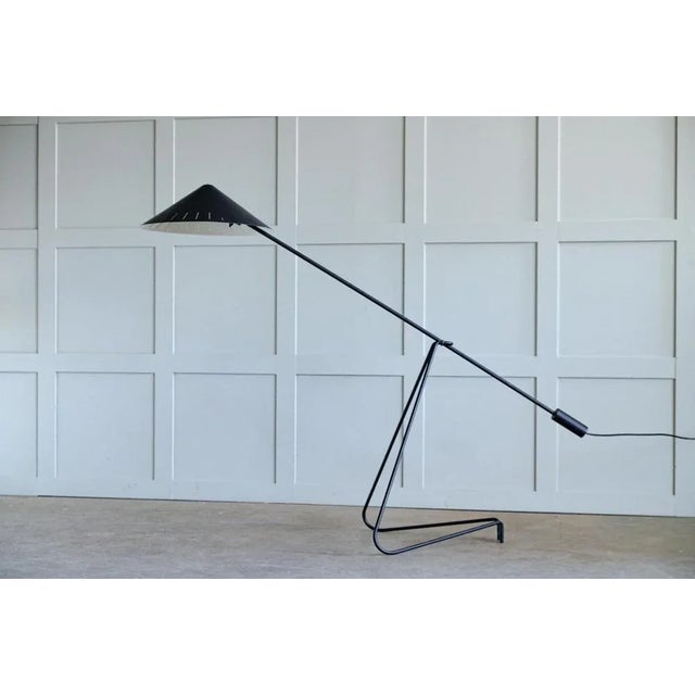 Rare floor lamp produced in Sweden, 1950s. Very good condition. Up to 250V (Europe/UK Standard).The wiring of this item...