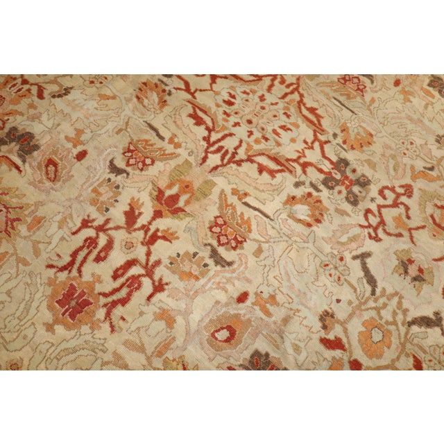 Late 19th Century Antique Sultanabad Persian Carpet For Sale - Image 5 of 18