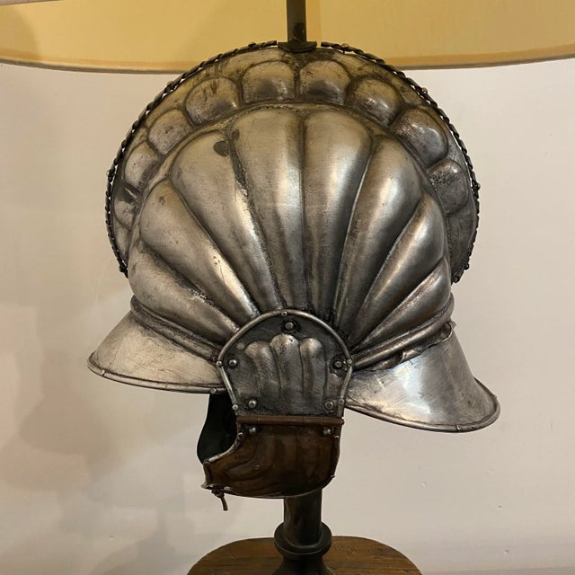 Roman Helmet Table Lamp Substantial Large For Sale - Image 4 of 13