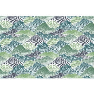 Shangri-La Palm Green Fabric Sample For Sale