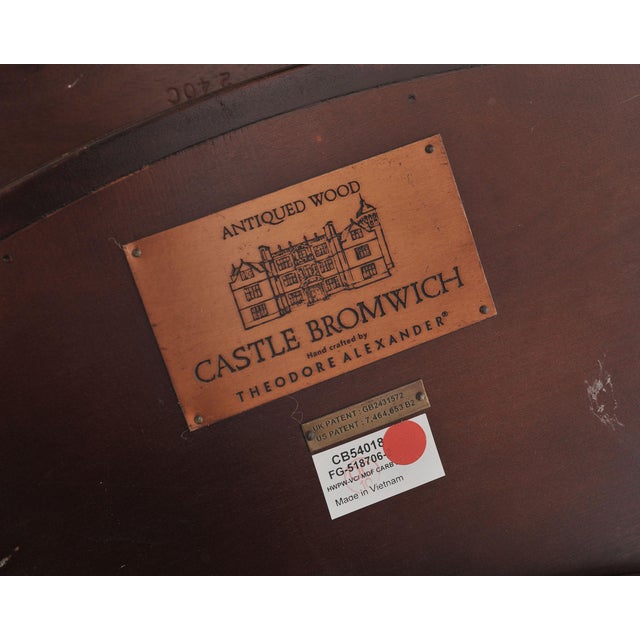 Theodore Alexander Castle Bromwich Mahogany Jupe Dining Table For Sale - Image 9 of 18