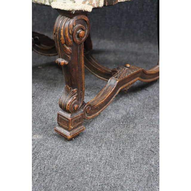 Wood Late 19th C. Throne Chairs/Pair For Sale - Image 7 of 10