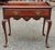 Queen Anne Queen Anne Style Cherry Tea Table With Pull-Out Trays For Sale - Image 3 of 9