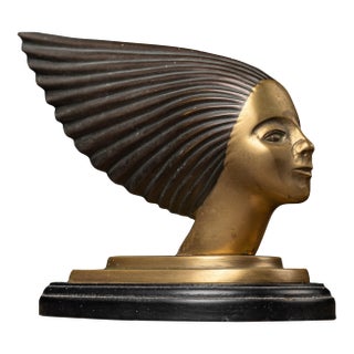 Vintage “Spirit of the Wind” Art Deco Hood Ornament For Sale