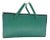 Vintage Large Green Box With Handles Wood Storage Box Basket Cooler or Tackle Box For Sale