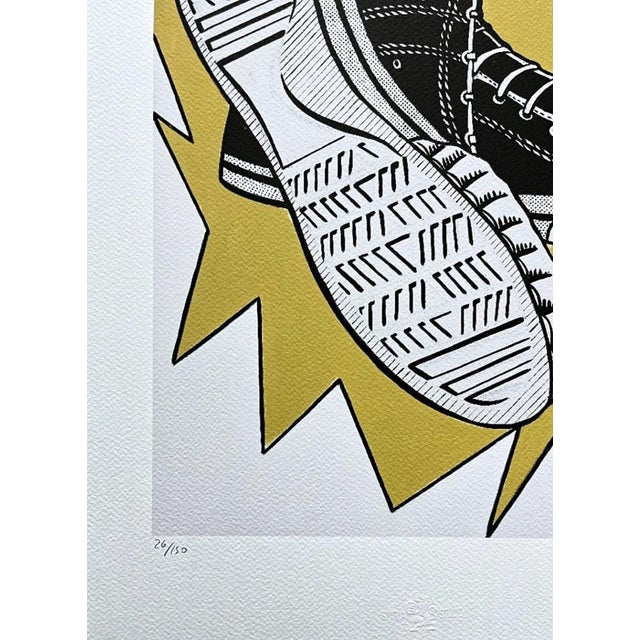 Unframed " Keds" Limited edition after Roy Lichtenstein (1923-1997) silkscreen signed in the plate, numbered from an...