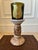 1990s Vintage 7” French Glazed Terracotta Pillar Candleholder For Sale - Image 5 of 14