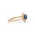 Metal Victorian-Inspired 1.22Ct Blue Sapphire & Diamond Floral Ring in 14k Gold Size 6.5 For Sale - Image 7 of 17