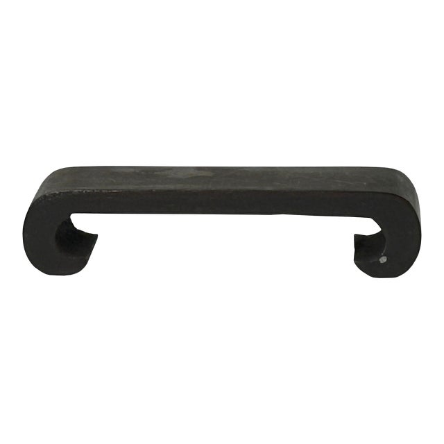 2.5" Lot 2 Black Wood Scroll Legs Rectangular Display Stand Riser Easel For Sale