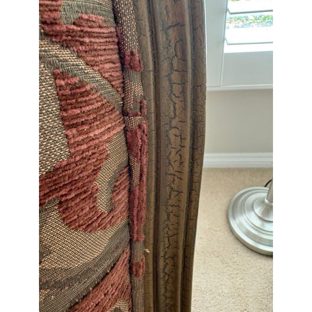 Pair of Vintage Homestead House French Provincial Upholstered Bergère-Style Armchairs For Sale In Denver - Image 6 of 11