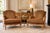 An exceptional pair of custom-made French Louis XV–style Bergère armchairs, acquired from a distinguished multimillion-...