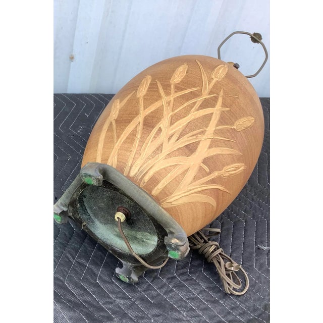 1970s Vintage 1970s Ceramic Chinoiserie Table Lamp For Sale - Image 5 of 7