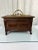 Vintage Large Faux Bamboo and Rattan Memory Keepsake Box With Decorative Brass Handle For Sale - Image 9 of 10