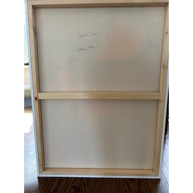 Gentle Voices -Large Abstract Bright Oil on Canvas by Christine Frisbee For Sale - Image 9 of 12