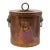 Late 19th Century English Covered Copper Bucket or Coal Hod For Sale