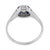 1930s Art Deco Gia Diamond Sapphire 18k White Gold Engagement Ring, Size 10.25 For Sale In Los Angeles - Image 6 of 7
