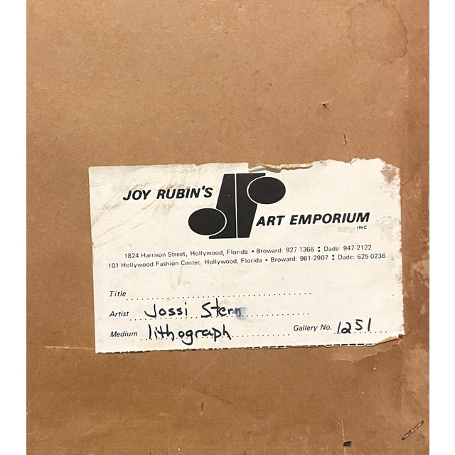 Jossi Stern, Israeli Jerusalem Judaica Sephardic Rabbi, Boy, Torah Art Drawing Bezalel School For Sale In Miami - Image 6 of 6