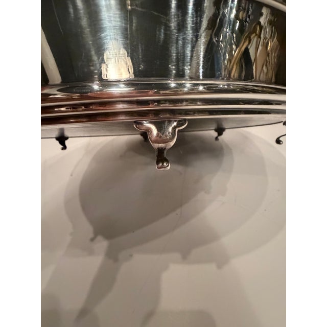 Round Vintage Silver Plate & Mirror Tray by Ralph Lauren For Sale In Philadelphia - Image 6 of 8