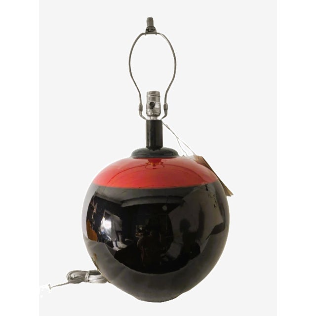 Add a bold touch to your home decor with this stunning Vintage Black and Red Table Lamp by Casual Lamps. Perfect for mid-...