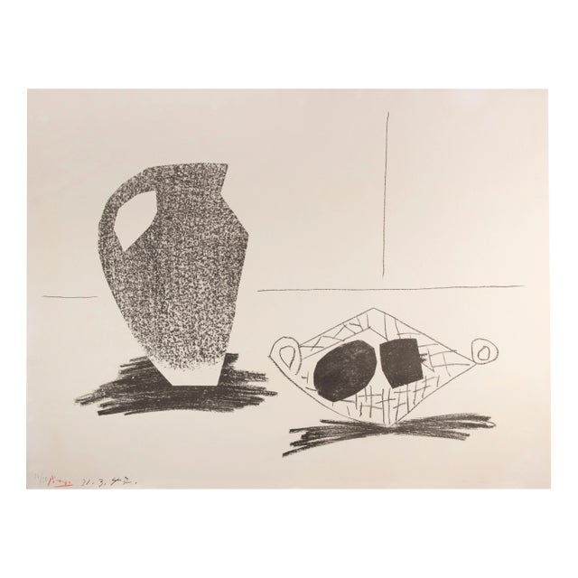 Pablo Picasso, Nature Morte au Pot de Grès, Lithograph, 1947 For Sale