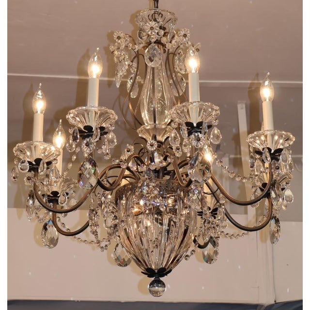 Schonbek Bagatelle 10 Light 1260-211 Crystal Chandelier 29 X 26.5 X 26.5 For Sale - Image 16 of 16