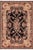 Art Nouveau 1990's Floral Pak-Persian Black/Taupe Wool Rug - 6'0'' X 9'0'' For Sale - Image 9 of 9