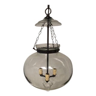Clear Glass Pendant Light Fixture For Sale