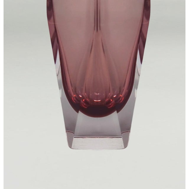 Vintage Sommerso Murano Glass Vase by Flavio Poli, 1960s For Sale - Image 6 of 9