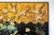 Four-Panel Gilt and Lacquer Folding Screen with Cranes and Lotus For Sale - Image 9 of 12