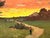 American An American Farm at Sunset by S. Salomon For Sale - Image 3 of 9