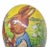 Paper Vintage German Paper Mâché Easter Egg — XL 10" Bunny Painting Scene For Sale - Image 7 of 8