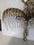 Mid 20th Century Mid 20th Century Baccarat Style Crystal Bronze Palm Tree Leaf Sconce For Sale - Image 5 of 11
