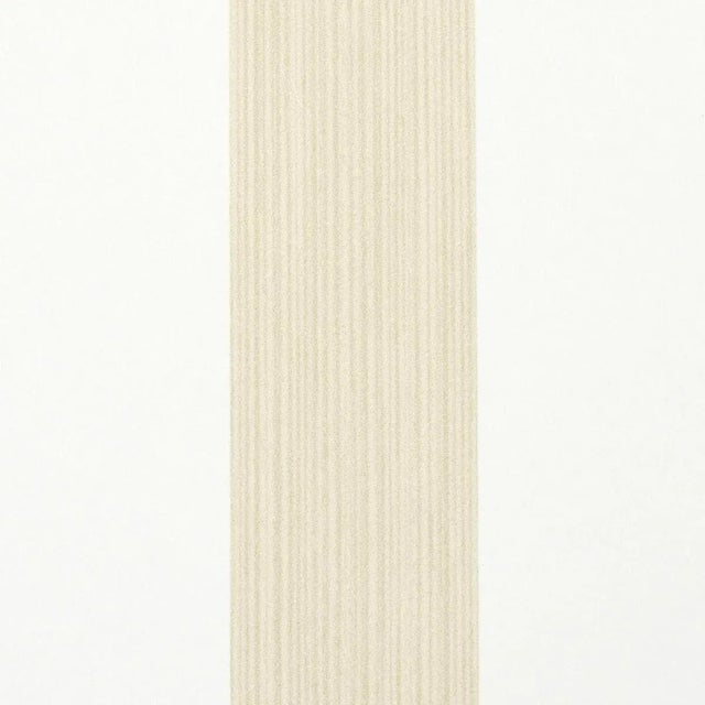 Transitional SAMPLE - Schumacher Edwin Stripe Medium Wallpaper In Straw For Sale - Image 3 of 4