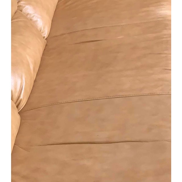 Chateau d'Ax Italian Leather 3 Seater Sofa Y2k For Sale - Image 12 of 17