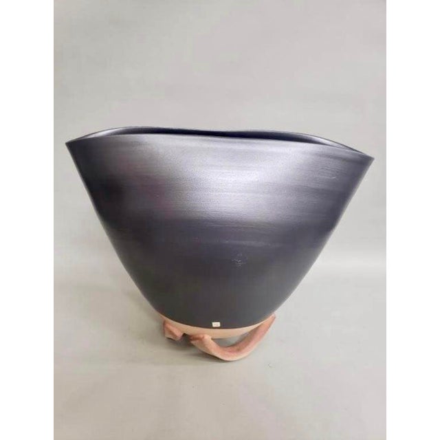 Hiroshi Miyamoto Terracotta Vessel — Jerry Weintraub Estate For Sale - Image 4 of 5