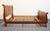 Brown Collezione Europa Traditional Queen Size Sleigh Bed With Diamond Bookmatched Veneer - Cherry Finish For Sale - Image 8 of 8
