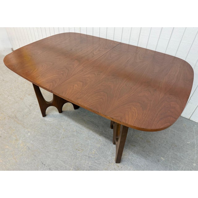 Mid-Century Modern Mid-Century Modern Broyhill Brasilia Walnut Dining Table For Sale - Image 3 of 8