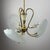Antique Brass and Glass Chandelier in the style of Pietro Chiesa for Fontana Arte, Italy, 1930s For Sale - Image 12 of 18